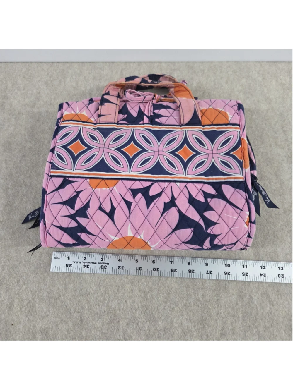 Vera Bradley Quilted Hanging Cosmetic Organizer Retired 